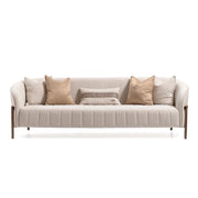 Lisbon - Sofa - Oyster / Matte Bronze - R&R Furniture Gallery (Fountain Valley, CA)