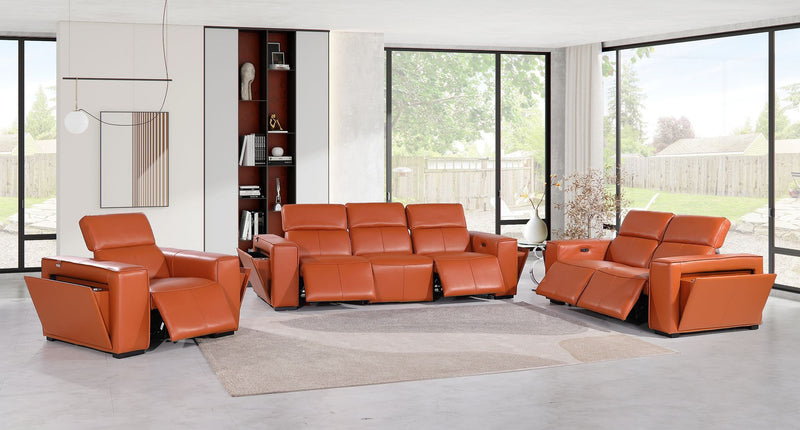 1224 - 6-Piece Modular Power Reclining Sofa, Loveseat & Chair Set In With 5 Power Recliners & Power Headrests