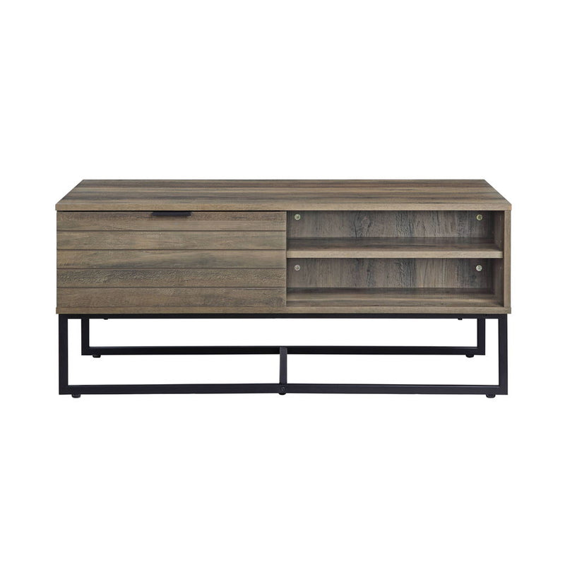 Homare - Coffee Table - Rustic Oak & Black - R&R Furniture Gallery (Fountain Valley, CA)