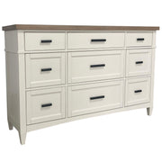 Americana Modern Bedroom - 9 Drawer Dresser - Cotton - R&R Furniture Gallery (Fountain Valley, CA)