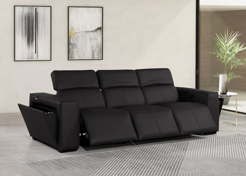 1224 - 3-Piece Modular Power Reclining Sofa In With 3 Power Recliners & Power Headrests