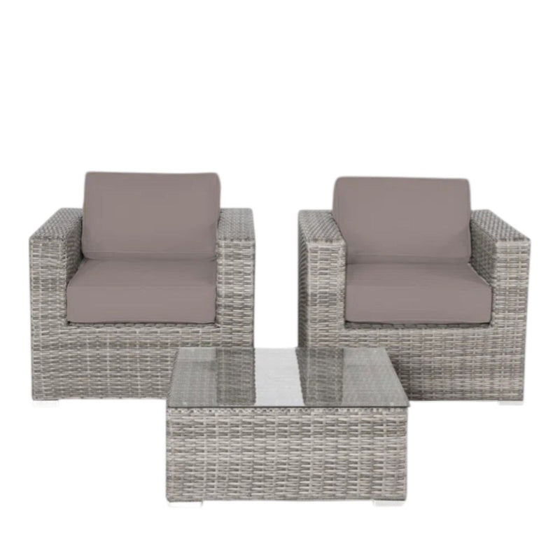 Wicker Seating Group Set With Table And Cushions - R&R Furniture Gallery (Fountain Valley, CA)