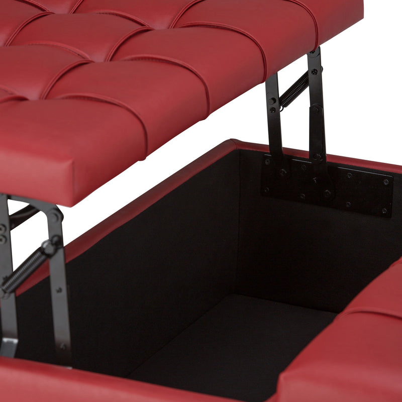 Harrison - Upholstered Coffee Table Storage Ottoman - R&R Furniture Gallery (Fountain Valley, CA)