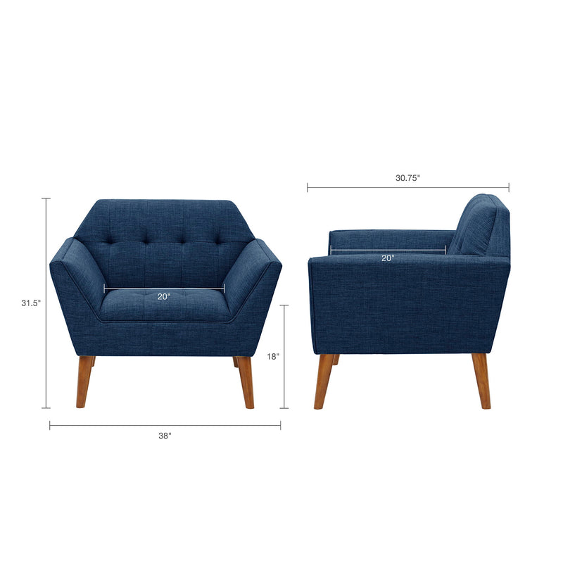 Modern Lounge Chair With Button Tufting - R&R Furniture Gallery (Fountain Valley, CA)