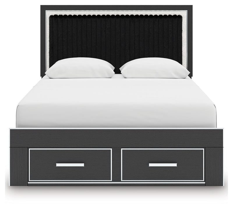 Zuraleus - Upholstered Panel Platform Storage Bed - R&R Furniture Gallery (Fountain Valley, CA)