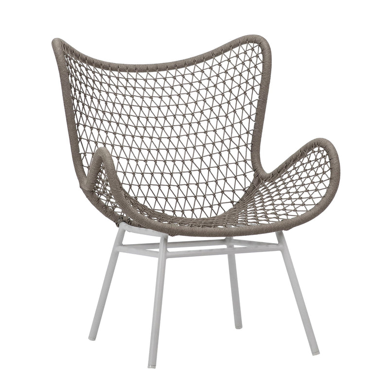 Carmen - Outdoor Occasional Chair - Sand And White