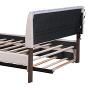 Upholstered Platform Bed With Trundle - R&R Furniture Gallery (Fountain Valley, CA)