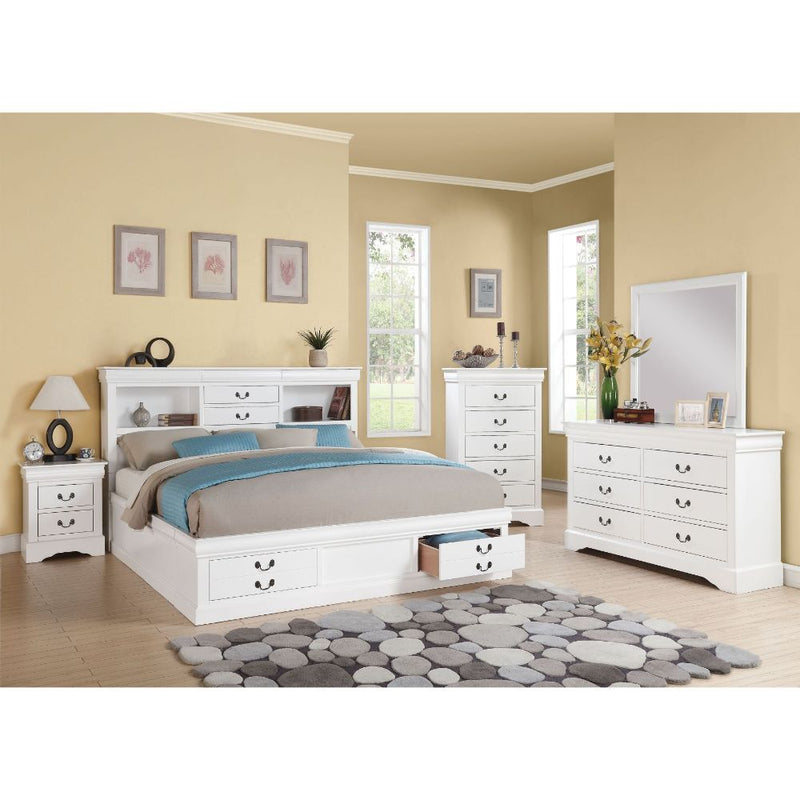 Louis Philippe III - Bed w/Storage - R&R Furniture Gallery (Fountain Valley, CA)