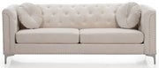 Contemporary Pompano stationary sofa by Glory Furniture with sleek design and plush cushions in a modern living room setting.
