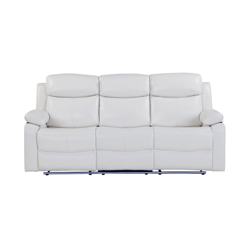 Blanche - Reclining Sofa With LED Lights - R&R Furniture Gallery (Fountain Valley, CA)