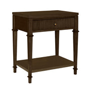 Kenna - Nightstand With Storage - Dark Coffee - R&R Furniture Gallery (Fountain Valley, CA)