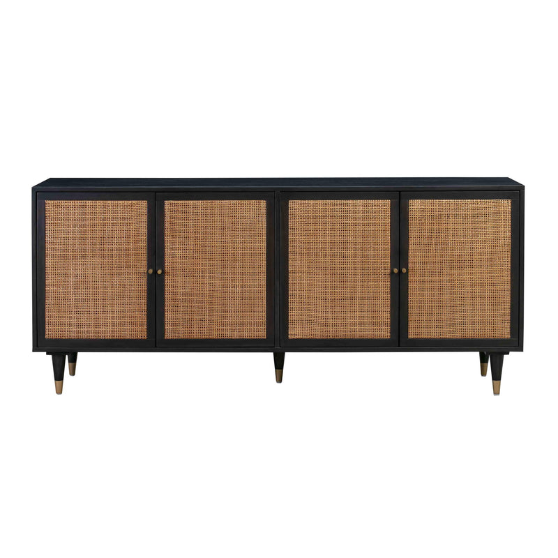TOV Furniture Sierra sideboard with sleek design and wood finish, featuring multiple storage compartments and modern style.