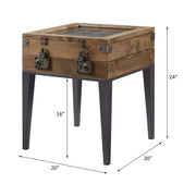 Kolin - Accent Table - Rustic Oak & Matte Gray - R&R Furniture Gallery (Fountain Valley, CA)