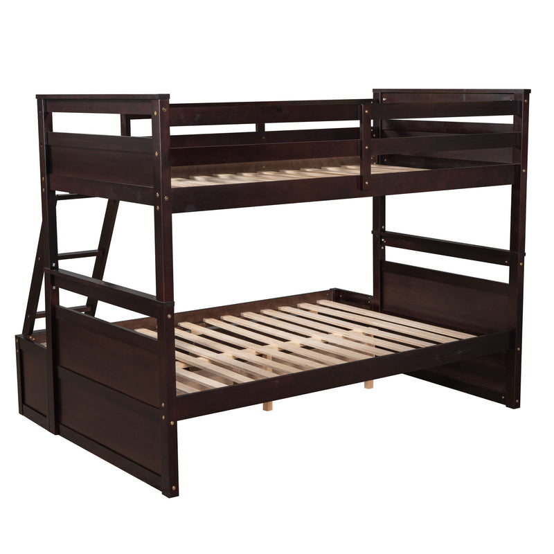 DreamHaus bunk bed with built-in storage, featuring sturdy frame, ladder, and space-saving design for kids or guest rooms.