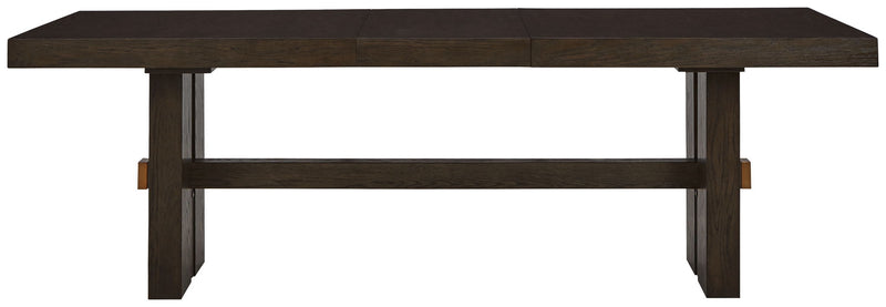 Burkhaus - Rectangular Dining Room Extension Table - Dark Brown - R&R Furniture Gallery (Fountain Valley, CA)