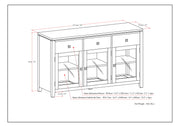 Cosmopolitan - Handcrafted Sideboard Buffet - R&R Furniture Gallery (Fountain Valley, CA)
