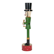 Noble House Christmas Nutcracker holiday decor in green and red, featuring a festive nutcracker figure for seasonal decoration.