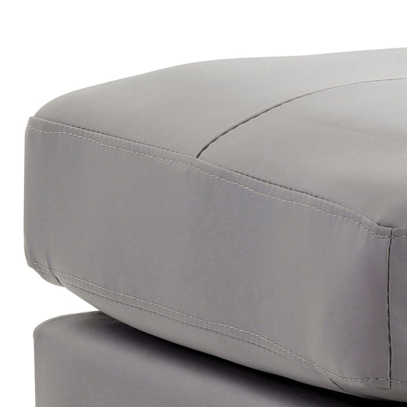 Upholstered casual ottoman by Glory Furniture with stylish fabric cover, perfect for modern living room or lounge space.