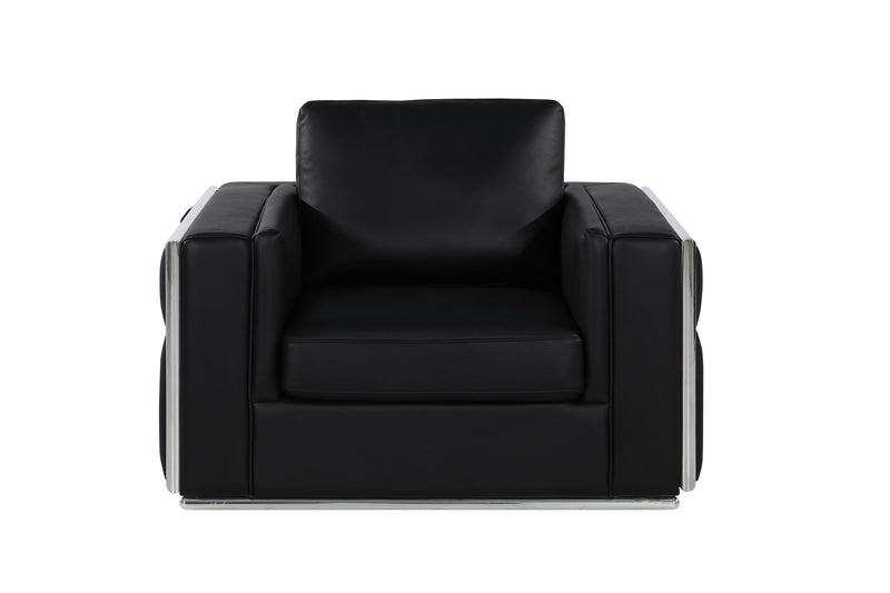1130 - Top Grain Italian Leather Chair - R&R Furniture Gallery (Fountain Valley, CA)