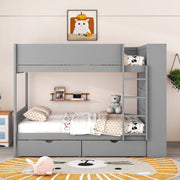 Bunk Bed With 2 Drawers And Multi Layer Cabinet - R&R Furniture Gallery (Fountain Valley, CA)