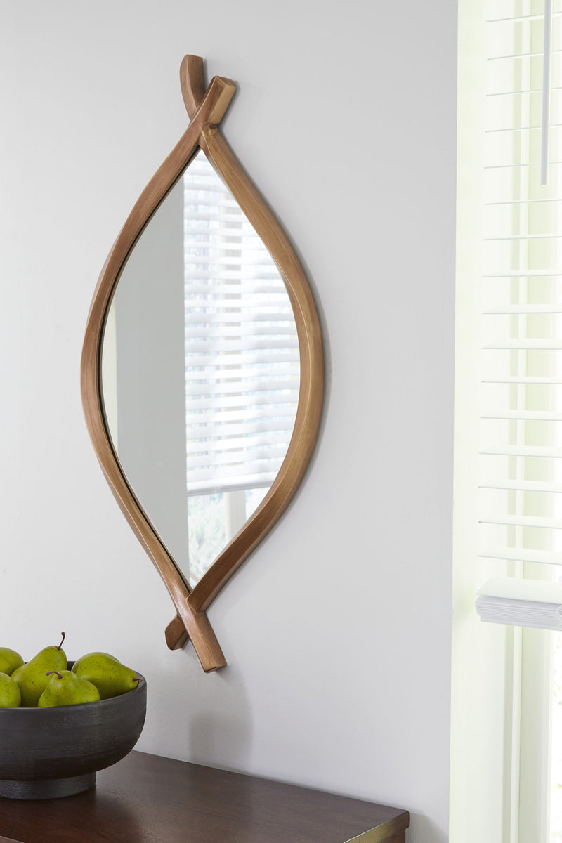 Bartner - Accent Mirror - Antique Gold Finish - R&R Furniture Gallery (Fountain Valley, CA)
