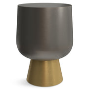 Anthony - Cast Aluminum Side Table - Bronze - R&R Furniture Gallery (Fountain Valley, CA)