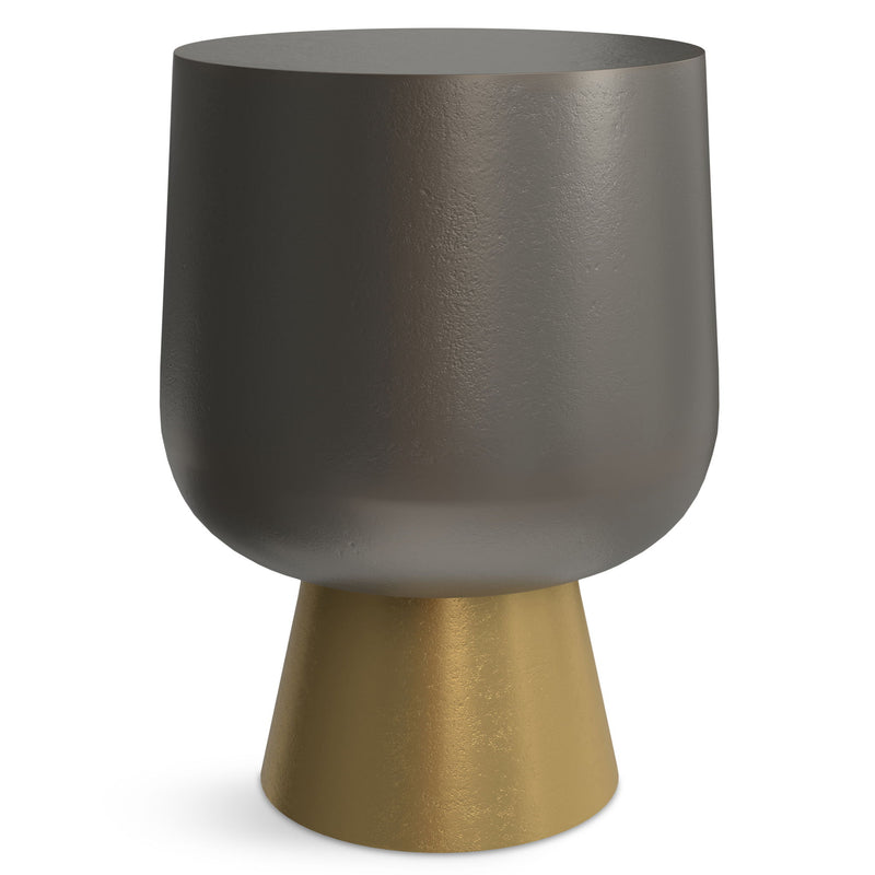 Anthony - Cast Aluminum Side Table - Bronze - R&R Furniture Gallery (Fountain Valley, CA)