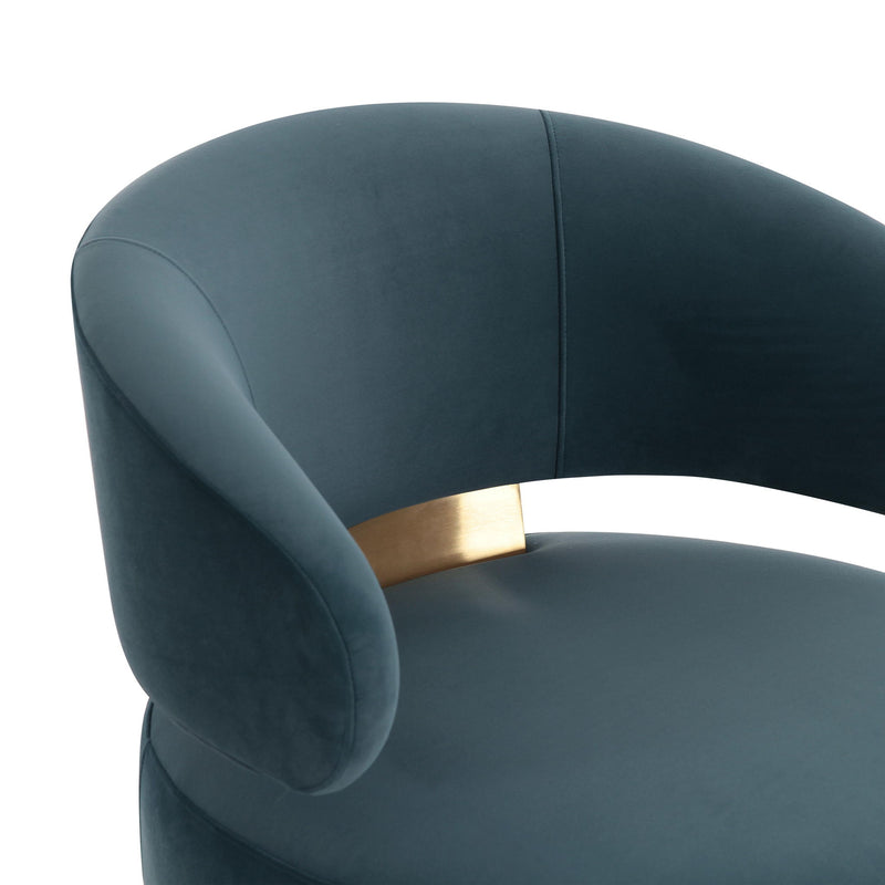 Austin - Recycled Fabric Swivel Chair - R&R Furniture Gallery (Fountain Valley, CA)