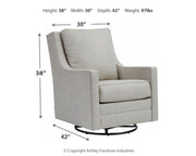 Kambria - Swivel Glider Accent Chair - R&R Furniture Gallery (Fountain Valley, CA)