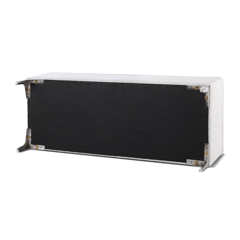 Madelyn - Modern Storage Bench - Bright White Dye - R&R Furniture Gallery (Fountain Valley, CA)