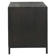 Uttermost Aiken accent cabinet with sleek wood finish and modern design, featuring clean lines and stylish hardware.
