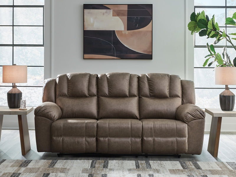 Lowilla - Reclining Sofa - Driftwood - R&R Furniture Gallery (Fountain Valley, CA)