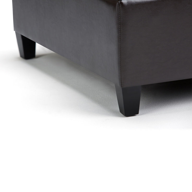 Harrison - Coffee Table Storage Ottoman - Tanners Brown - R&R Furniture Gallery (Fountain Valley, CA)