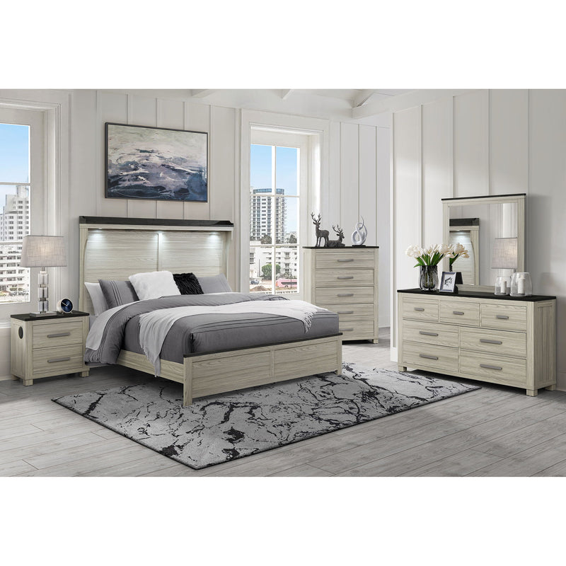 Augusta - Mirror With Sleek Frame, Large Scale Mirror For Dresser - Beige Brown - R&R Furniture Gallery (Fountain Valley, CA)