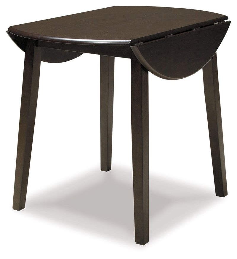 Hammis - Round DRM Drop Leaf Table - Dark Brown - R&R Furniture Gallery (Fountain Valley, CA)