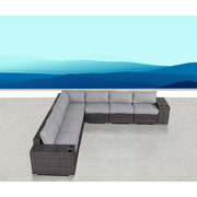 Modern Rattan Wicker Seating Group With Cushions - R&R Furniture Gallery (Fountain Valley, CA)