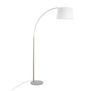 Lumi Source March contemporary floor lamp with sleek design, standing on a circular base with a tall, slim body and a modern lampshade.