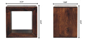 Solis - Open Side Table - Brown - R&R Furniture Gallery (Fountain Valley, CA)