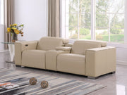 1208 - Dual Power Reclining Console Loveseat - R&R Furniture Gallery (Fountain Valley, CA)