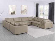 1100 - 8-Piece U-Shaped Sectional In Top-Grain Italian Leather - R&R Furniture Gallery (Fountain Valley, CA)