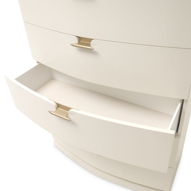 La Terrazza - 5-Drawer Chest - Creamy Pearl - R&R Furniture Gallery (Fountain Valley, CA)