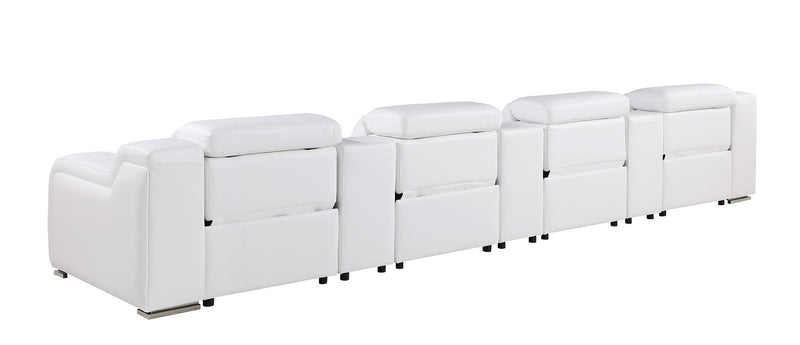 1116 - 7-Piece Modular Power Reclining Sofa In With 4 Power Recliners & Power Headrests