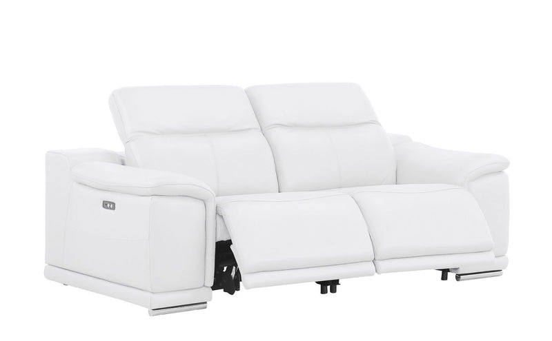 2679 - Power Reclining Sofa, Loveseat & Chair Set In Genuine Leather (5 Recliners)