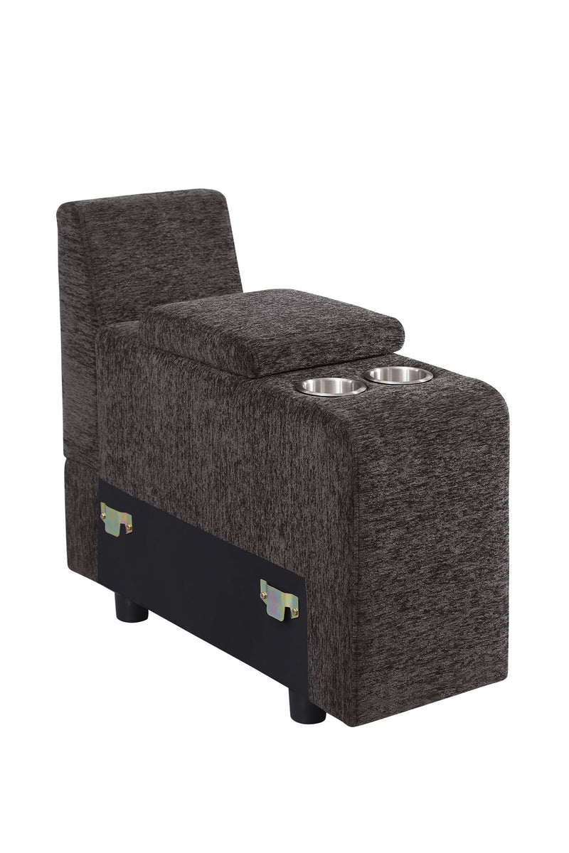 Nyeisha - Piece Upholstered Sofa & Chaise - Coffee - R&R Furniture Gallery (Fountain Valley, CA)