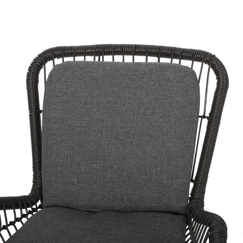 Outdoor Wicker Club Chair With Cushions (Set of 2) - R&R Furniture Gallery (Fountain Valley, CA)