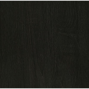 Round Coffee Table With Storage Shelf - Black