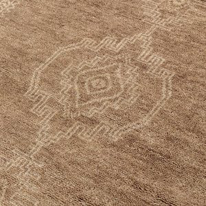 Classic Home Luxor Cairo hand-knotted rug with intricate geometric patterns, showcasing rich colors and detailed craftsmanship.