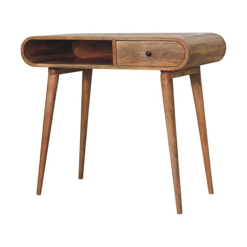 Writing Desk, Curved - Chestnut - R&R Furniture Gallery (Fountain Valley, CA)