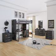 Cargo - Dresser - Gunmetal - R&R Furniture Gallery (Fountain Valley, CA)