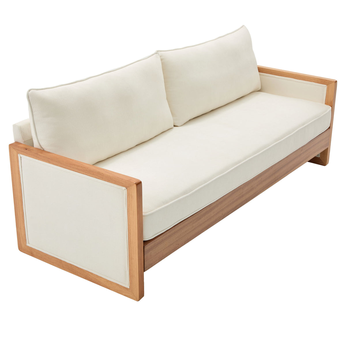 Modern 3 Seater Sofa With Armrests, Living Room Couch